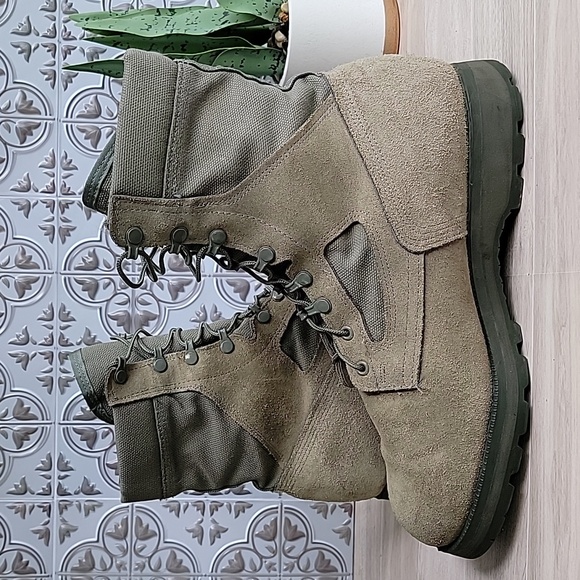 McRae Footwear Mens Gore-Tex Military Combat Boot Olive Green Size 12.5 WIDE - Picture 5 of 12